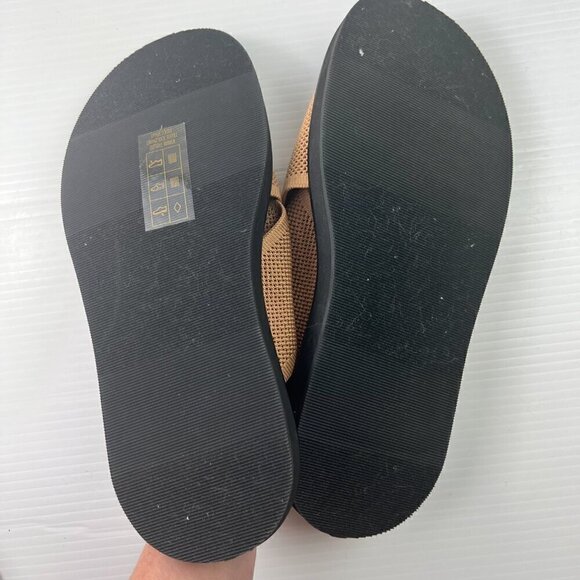 Everlane The ReKnit City Flatform Sandal Size 11 Tan Black - Picture 9 of 11